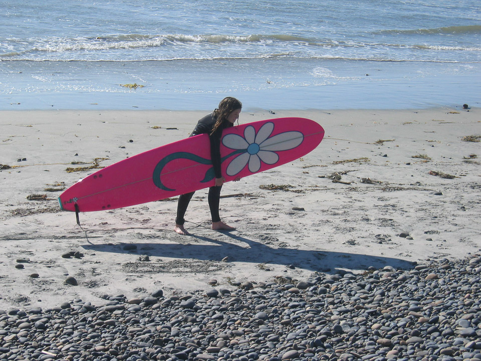 Surfergirl at Solana Beach - CA
