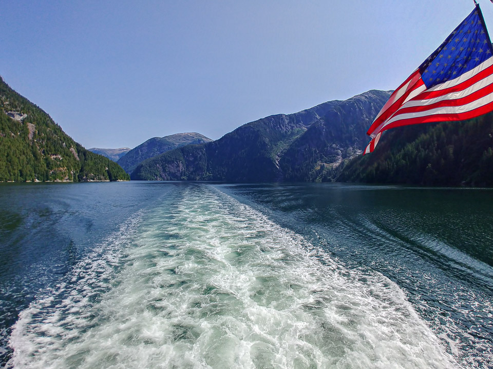 Beautiful Wake in Misty Fjords, AK