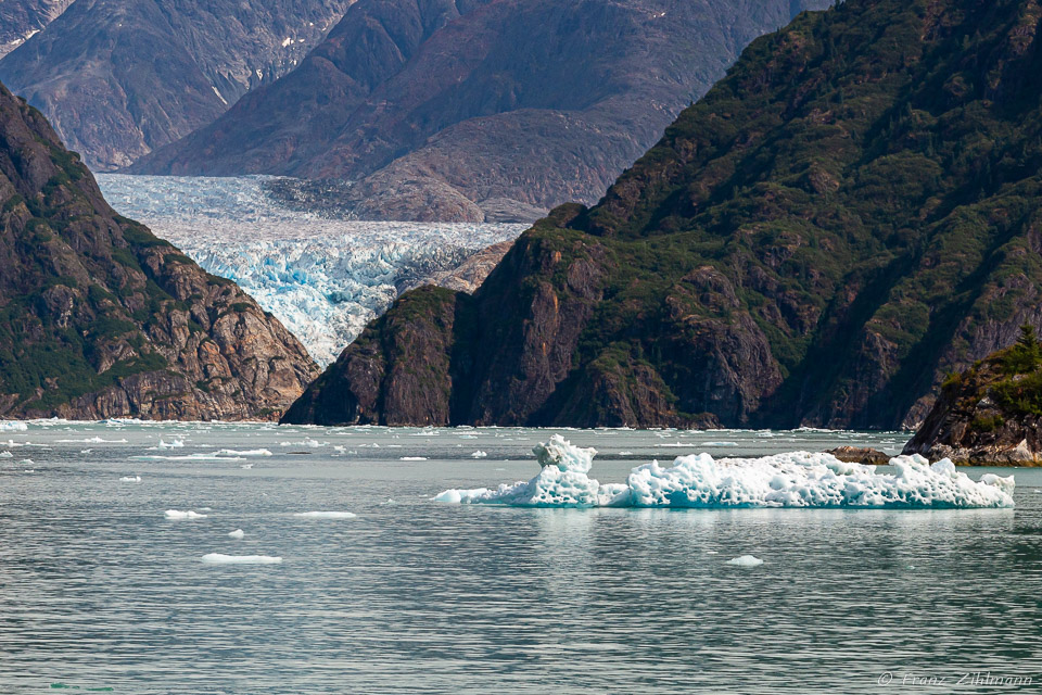 Distant view of South Sawyer Glacier - Tracy Arm, AK