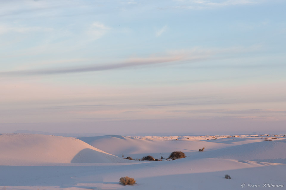 Sunrise at White Sands National Monument - NM