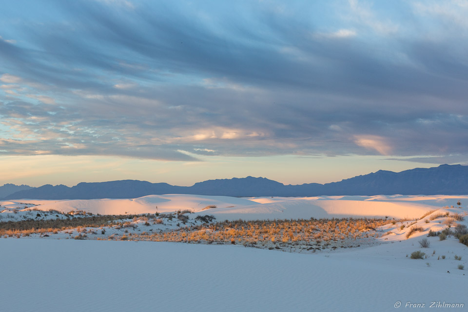 Sunrise at White Sands National Monument - NM