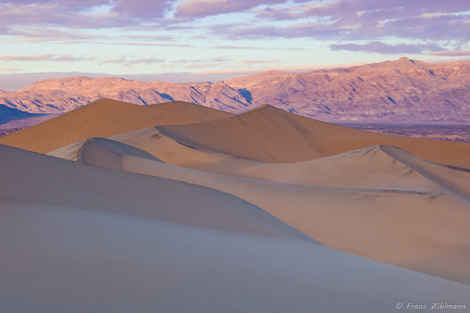 Sunset at Sand Dunes - Death Valley