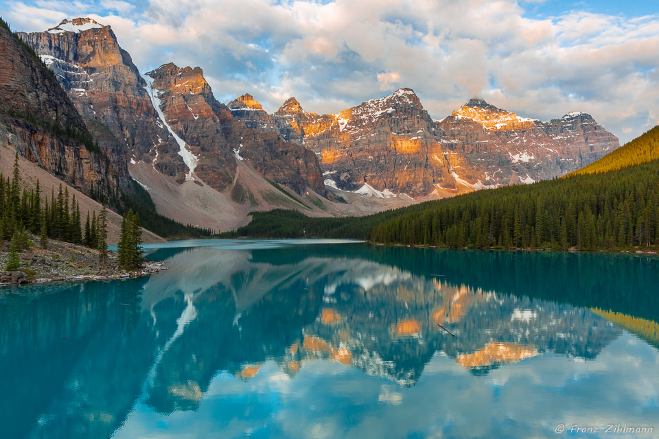 Moraine Lake at Sunrise - Canadian Rockies, Alberta, CA